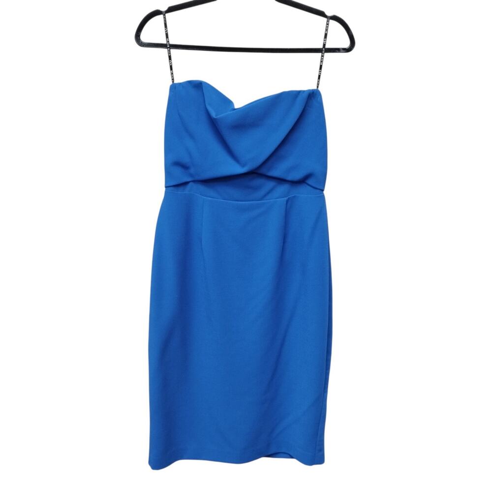 Black Halo Eve Womens Cutout Bodice Strapless Mini Dress 10 Event HOCO Occasion